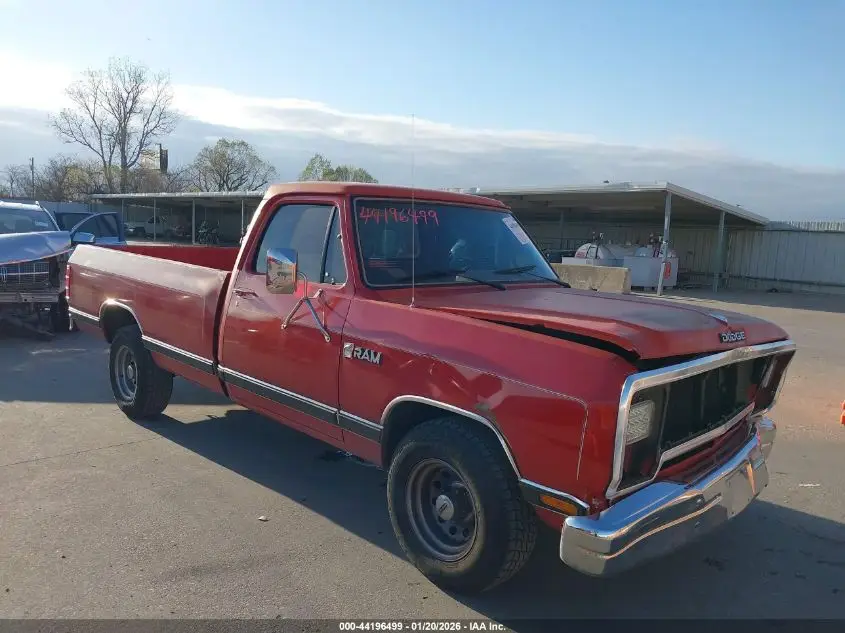 DODGE D-SERIES 1987. Lot# 44196499. VIN 1B7FD04T3HS518834. Photo 1