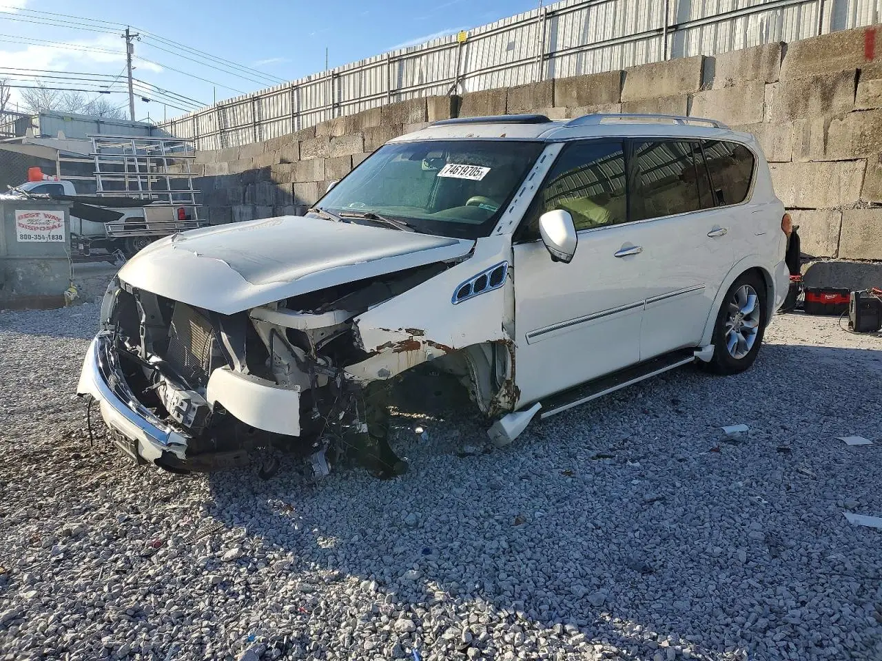 INFINITI QX56 2012. Lot# 74619705. VIN JN8AZ2NCXC9318107. Photo 1