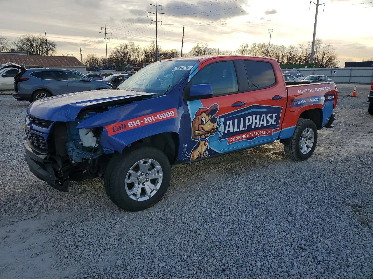 CHEVROLET COLORADO 2022. Lot# 74368765. VIN 1GCGTCEN1N1307349. Photo 1