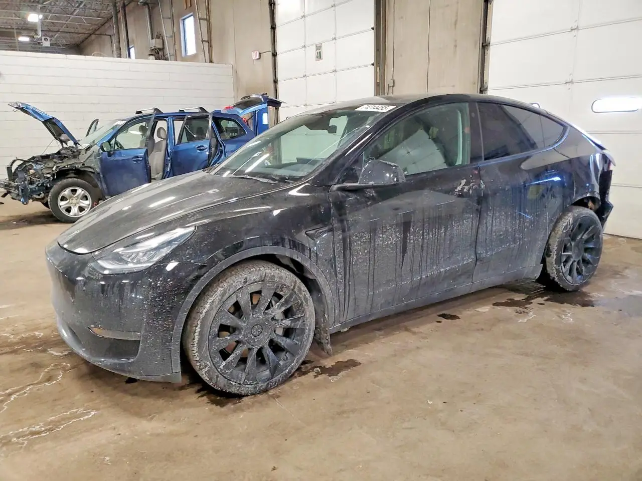 TESLA MODEL Y 2021. Lot# 74214455. VIN 5YJYGDEE4MF111846. Photo 1