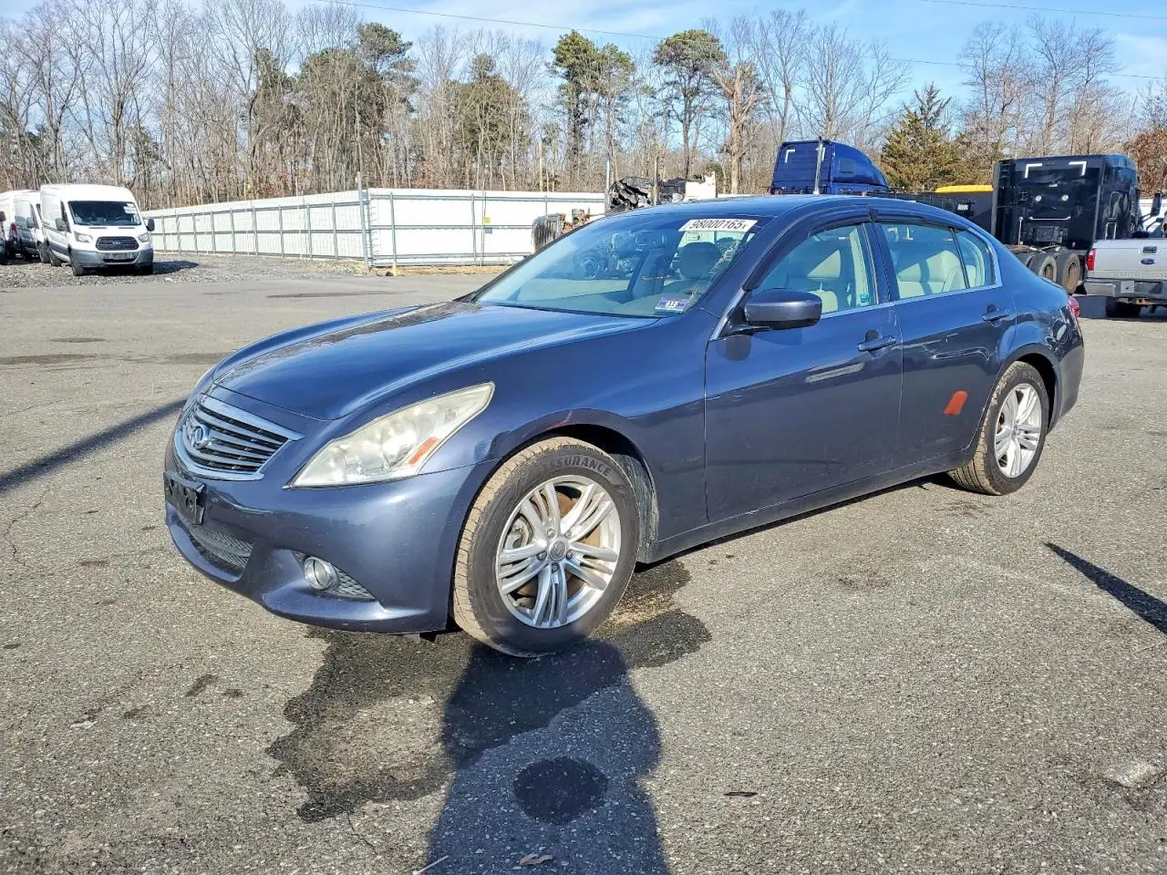 INFINITI G25 2011. Lot# 98000165. VIN JN1DV6APXBM601836. Photo 1