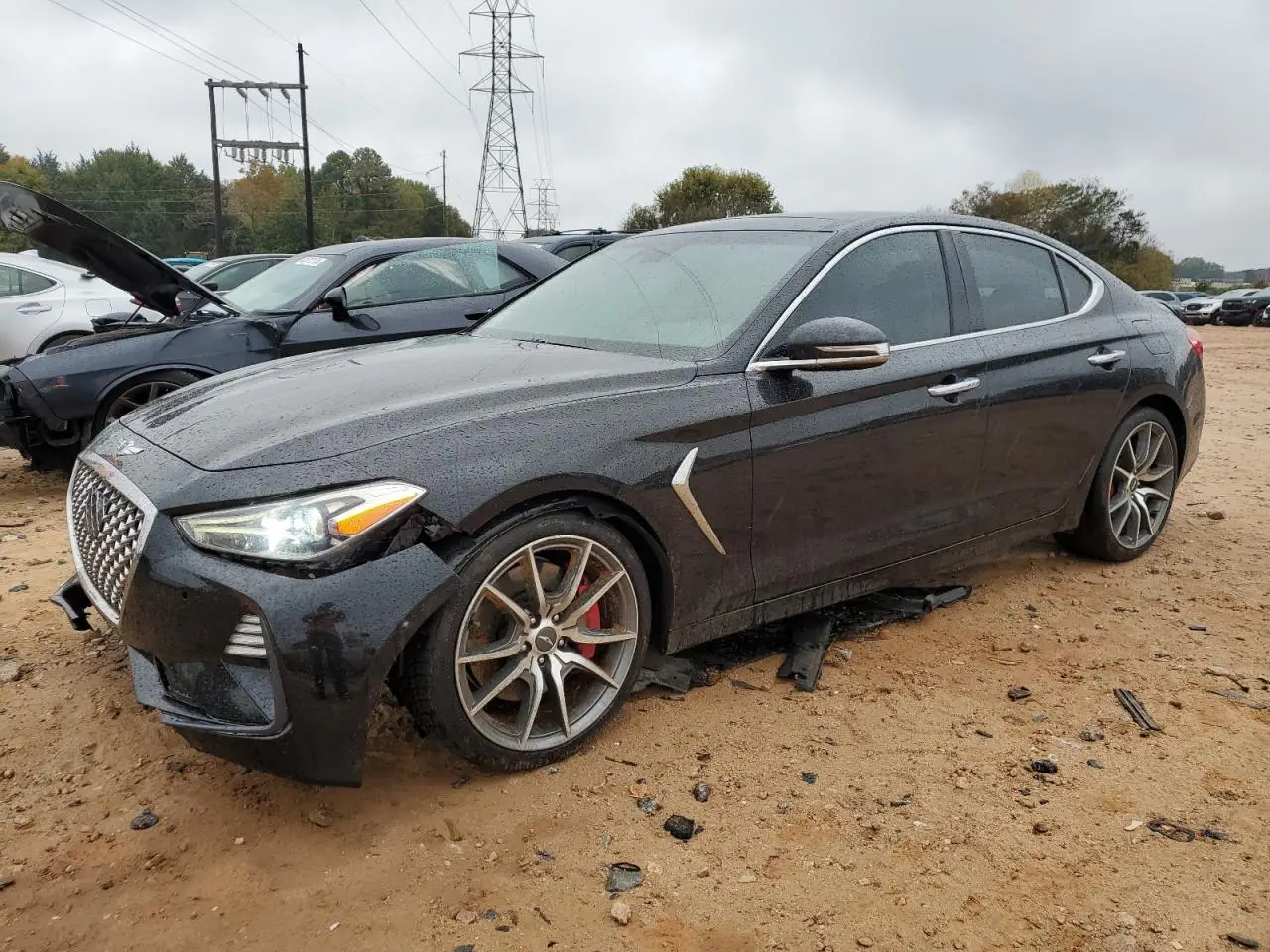 GENESIS G70 2019. Lot# 89855595. VIN KMTG34LE5KU026370. Photo 1