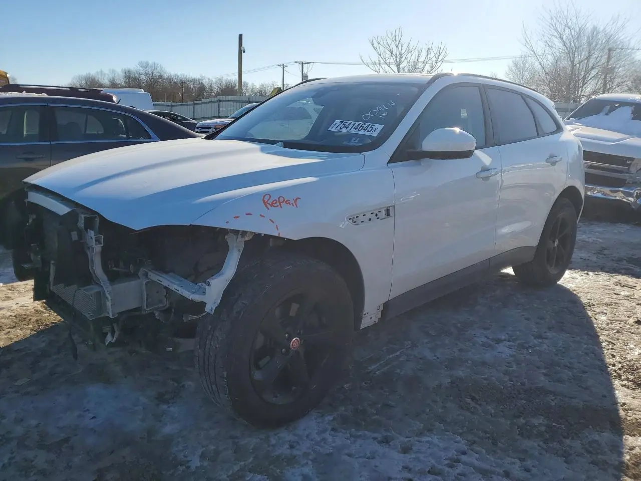JAGUAR F-PACE 2018. Lot# 75414645. VIN SADCJ2FX0JA283347. Photo 1