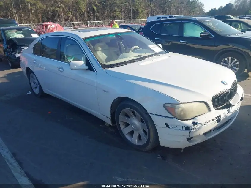 BMW 750LI 2007. Lot# 44008475. VIN WBAHN83547DT65730. Photo 1