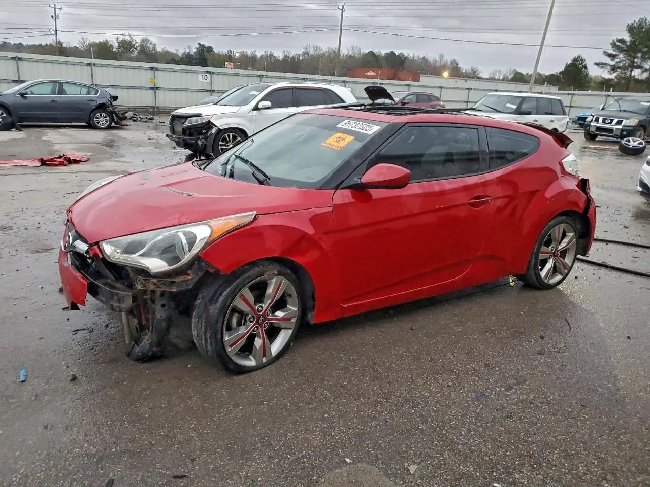 HYUNDAI VELOSTER 2013. Lot# 95732605. VIN KMHTC6AD7DU104780. Photo 1