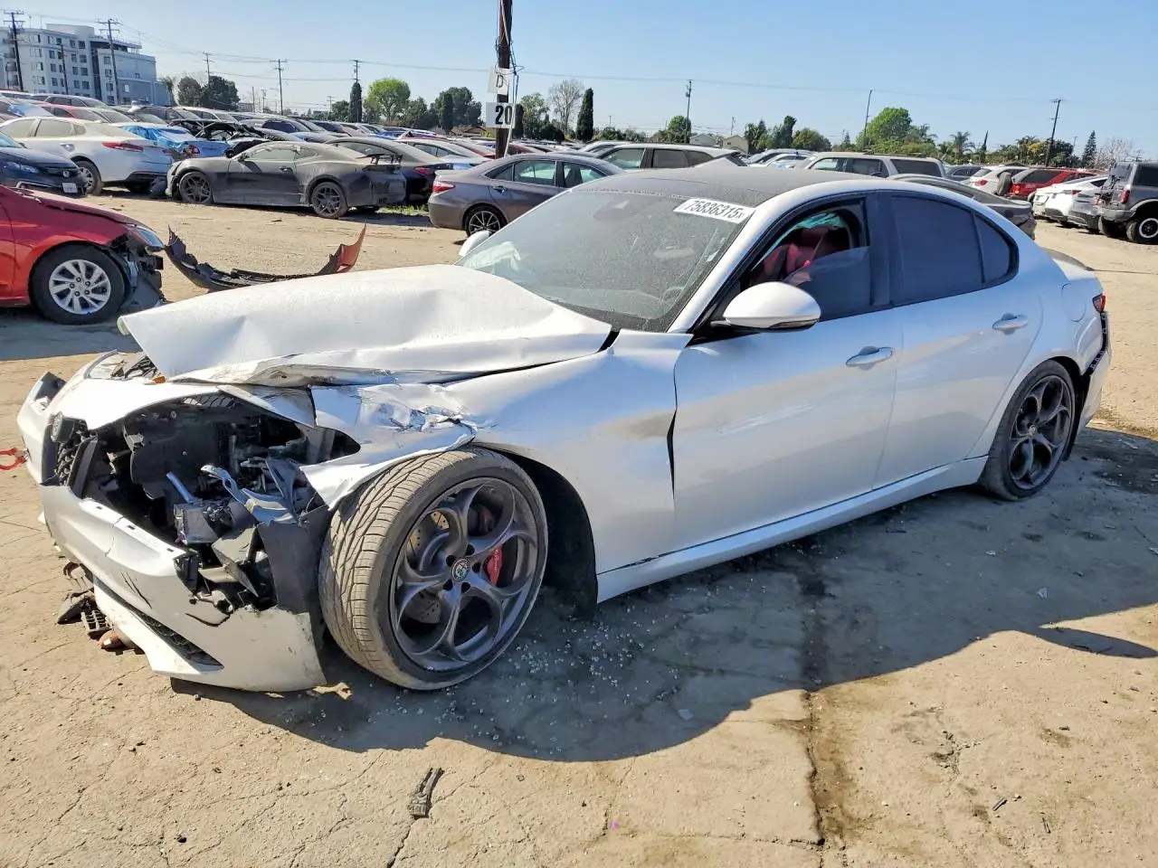 ALFA ROMEO GIULIA 2019. Lot# 75836315. VIN ZARFAMBN2K7604575. Photo 1